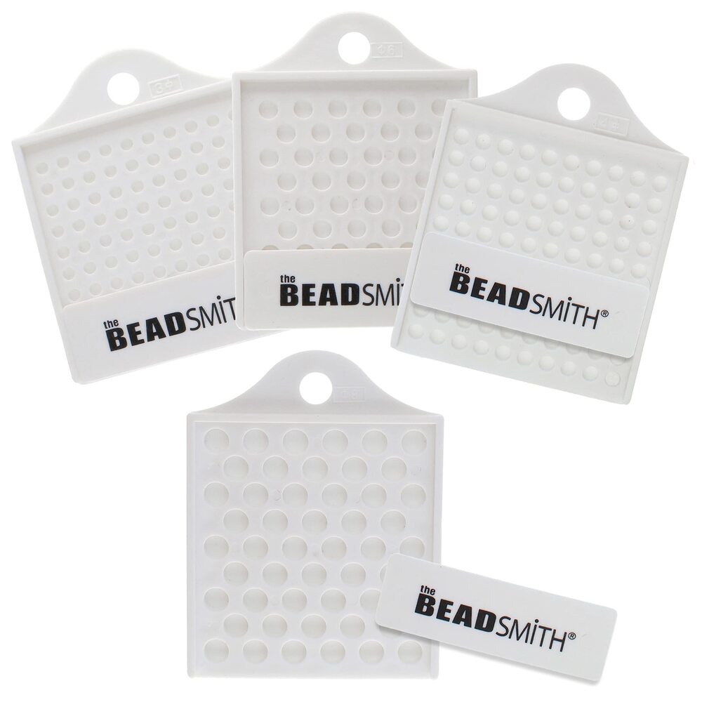 1942 Bead Counter Set – 4 Trays in Assorted Sizes for 3-8mm Beads